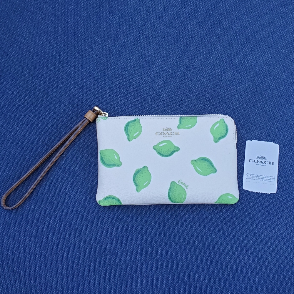 Coach Lime Wristlet